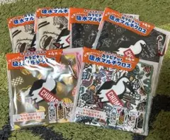 アサヒ チャムス 吸水マルチクロス カラビナ付き 全4種コンプリート　6枚