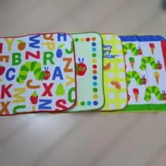 【新品】　はらぺこあおむし　保育園　タオルハンカチ4枚　即日発送