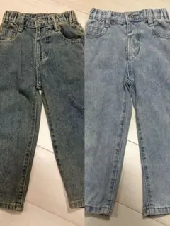 キッズ デニムパンツ 2色セット 4Y