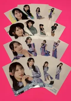 山川宇衣 櫻坂46 生写真 摩擦係数 新参者 赤白 赤緑 水色16種コンプ