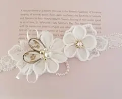 初節句♡つまみ細工　髪飾り　つまみ細工のベビーヘアバンド　お宮参り　お食い初め