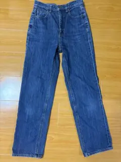 GU ストレートデニムパンツ インディゴブルー