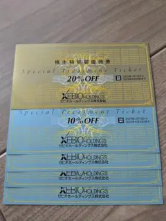 XEBIO HOLDINGS 特別割引券 20% 10% OFF