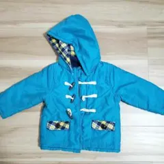 La Chiave フード付き ダッフルコート アウター ジャケット 90 青