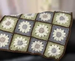 モチーフ編み、グラニースクエア、ハンドメイド
