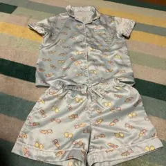 キッズ パジャマ 半袖 ショートパンツ セットアップ　GU いきものたち