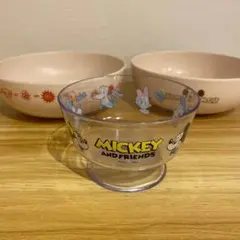 MICKEY AND FRIENDS 食器 3点セット