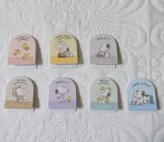 [PEANUTS] メモスタンド クリップ スヌーピー 7点セット