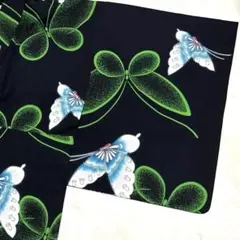 【美品】昭和レトロ 身丈150㎝ 浴衣 レディース 黒 手縫い