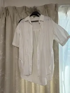 ホワイト オーバーサイズシャツ