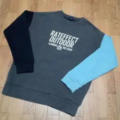 RATEFFECT 裏起毛トレーナー140　配色