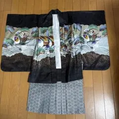 七五三 羽織 5歳用 荒波文様 金彩 - メルカリ
