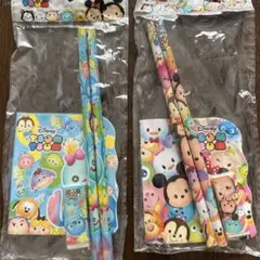 ディズニーツムツム 子ども用文房具セット 鉛筆 消しゴム ノート 2個セット