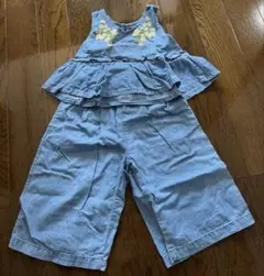 セットアップ 花柄刺繍 granny branket 100