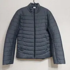 ダークグレー キルティングダウンジャケット