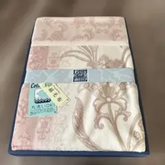 rich dressy フローラル　綿毛布 ピンク系