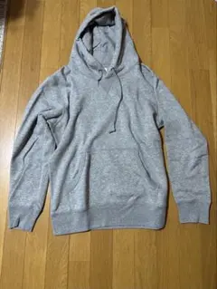 UNIQLO プルオーバーパーカー Lグレー 無地