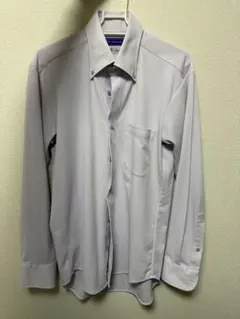 i-shirts 長袖ワイシャツ ボタンダウン パープルのサムネイル