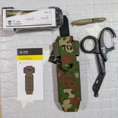 ●２個　新品実物　米国FDA認証　RHINO TACTICAL　止血帯GEN2 新品 米国FDA RHINO RESCUE 止血帯 陸上自衛隊迷彩 ポーチセット
