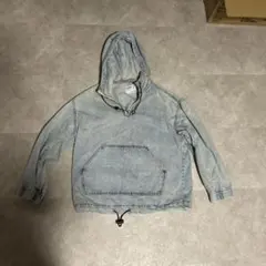 Bershka デニム フードジャケット ライトブルー