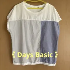 Days Basic-ディズ ノースリーブ　切り替え カットソー サイズ Fのサムネイル