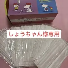 しょうちゃん 様専用PEANUTS スヌーピーホワイトマスク 13枚入り個包装