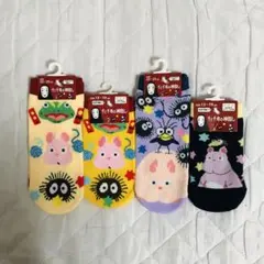 千と千尋の神隠し 親子ソックス　坊ネズミ　2足×2 親子靴下　ジブリ