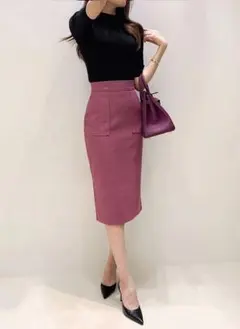 スリムバックスリットスカート