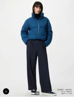 専用☆ネイビー タックワイドパンツ　ユニクロ　UNIQLO