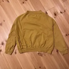 〈美品！〉 coca 裏毛V切替タートルネックプルオーバー 140