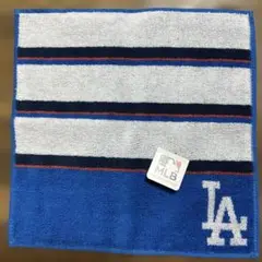新品MLB公認ロサンゼルス・ドジャース　ハンカチ未使用品タグ付き税込み660円