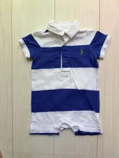 Ralph Lauren ロンパース ストライプ 男の子 50 60 半袖