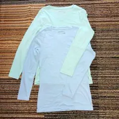 Eddie Bauer Vネック長袖Tシャツ ２枚セット