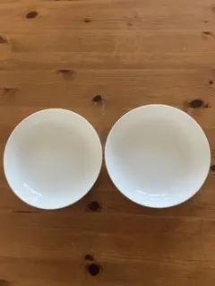 ホワイト陶器ボウル2枚セット