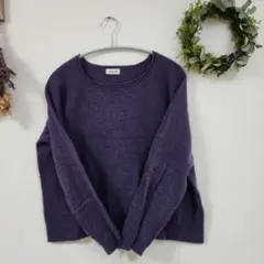 Samansa Mos2☆ 長袖毛100%ニット