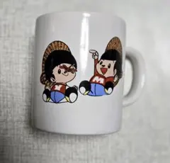【レトロ　希少】　柏木農機　コップ　ヤン坊マー坊　マグカップのサムネイル