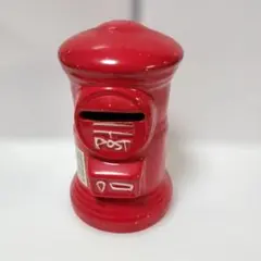 赤い郵便ポスト型貯金箱 置物 オブジェ - メルカリ