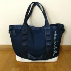 【TravisMathew】トートバッグ ネイビー×ホワイト