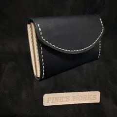 【総手縫い】お札を折らずに収納！本革コンパクトウォレット（タンニンヌメ革使用）