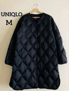 【美品】UNIQLOウルトラライトダウンリラックスコート　キルティング【M 黒】