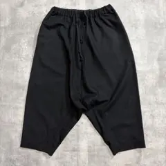 【極美品】ブラックコムデギャルソン　サルエルパンツ　ウールギャバ　ペンギン コムデギャルソンCOMME des GARCONS ウールギャバペンギンパンツ 黒S