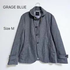 GRAGE BLUE グレー ウールコート Mサイズ