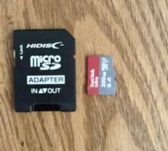 HIDISC MicroSDメモリーカードとアダプター200GB