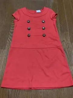 next 赤 半袖ワンピース