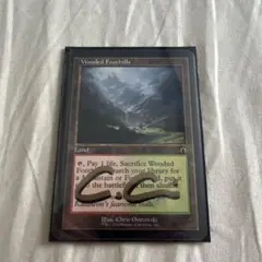 mtg 旧枠 樹木茂る山麓/Wooded Foothills サインド - メルカリ