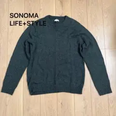 SONOMA LIFE+STYLE クルーネック ニット セーター L 冬のサムネイル