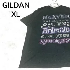 【一点物】GILDAN Tシャツ 海外古着 グレー XL ビッグシルエット