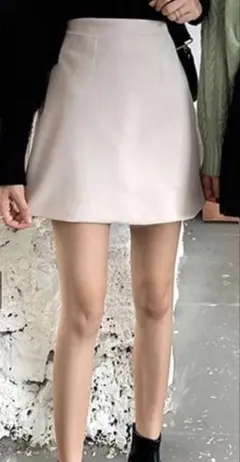GRL インパン裏地付き台形ミニスカート Mサイズ