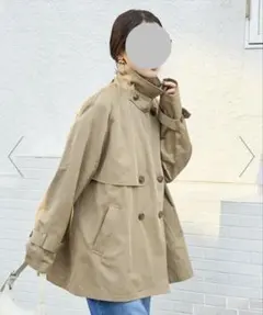 FREAK'S STORE ベージュ オーバーサイズ トレンチコート