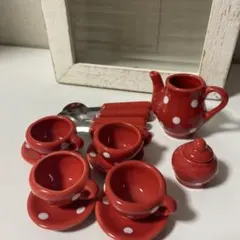 ミニチュア　ティーセット　陶器